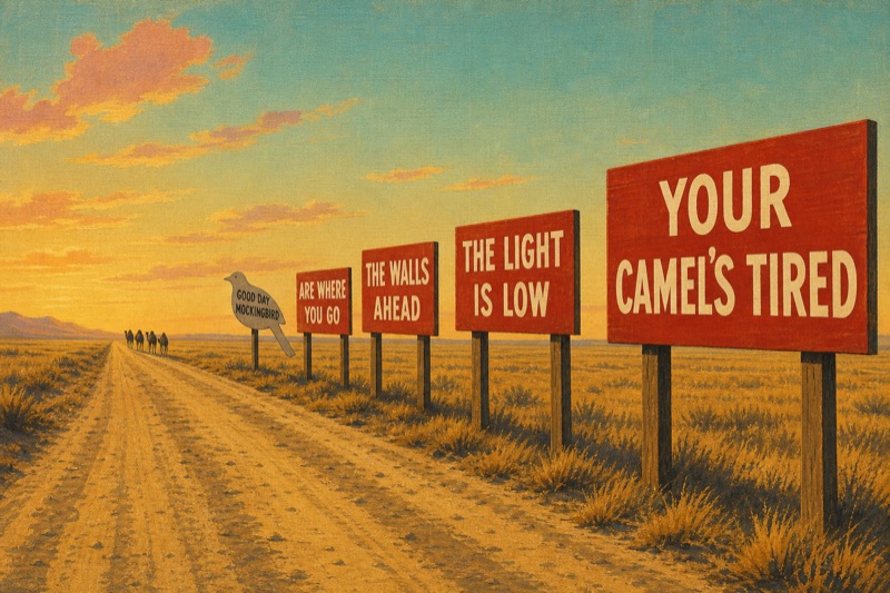 R2·1 · Postcard, big signs